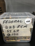 100 Rds, 55 Gr FMJ, 223 Rem. Reloads