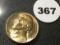1943-D GEM Wartime Nickel, Toned