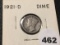 1921-D Mercury Dime