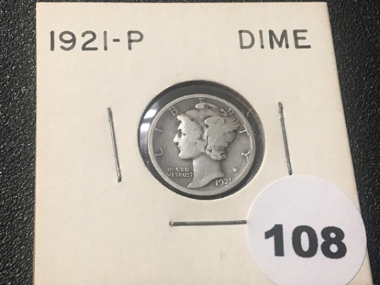 1921-P Mercury Dime