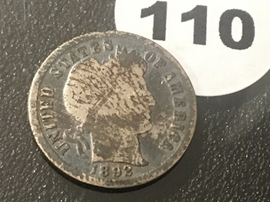 1892 Barber Dime