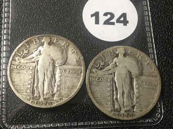 1926, 26-S Standing Liberty Quarters