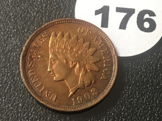 1908 Indian Cent, UNC