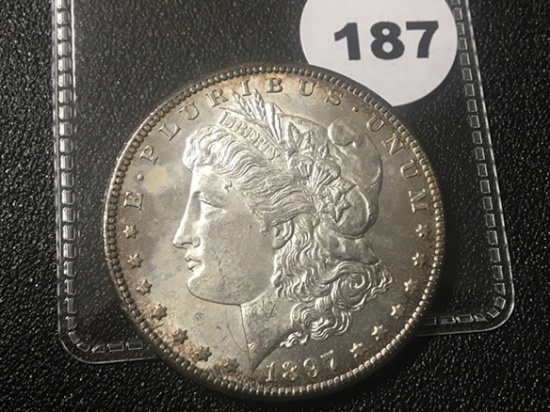 1897-S Morgan Dollar, UNC