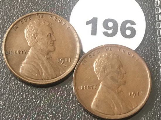 1911, 11-D Lincoln Cents