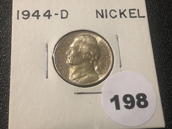 1944-D Silver Jefferson Nickel, UNC