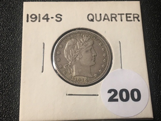 1914-S Barber Quarter
