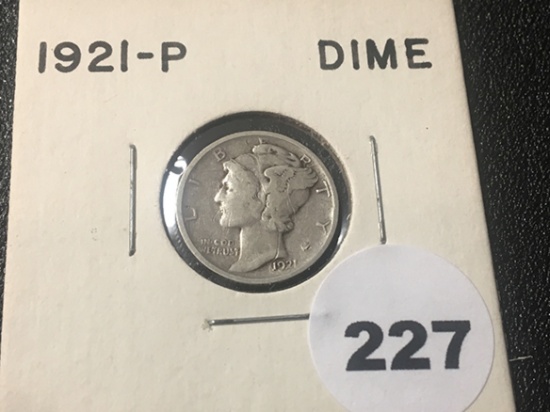 1921-P Mercury Dime