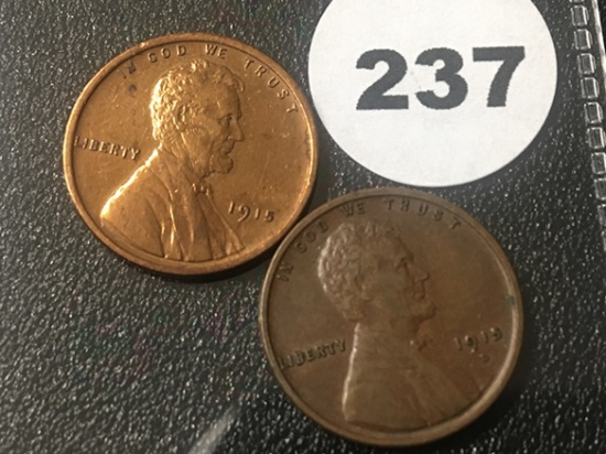 1915, 15-D Lincoln Cents