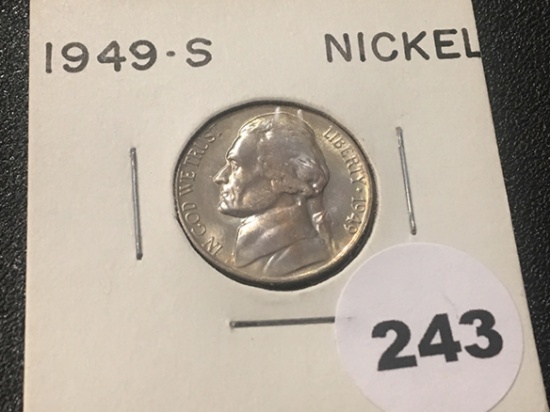 1949-S Jefferson Nickel, UNC