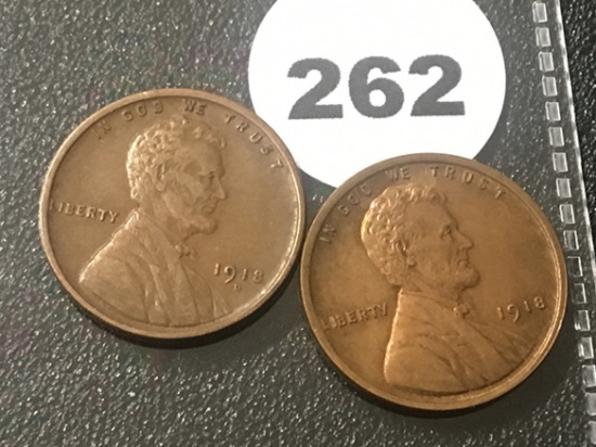 1918, 18-D Lincoln Cents