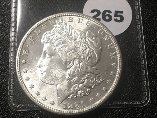 1881-S Morgan Dollar, UNC