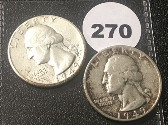 1949, 49-D Washington Quarters