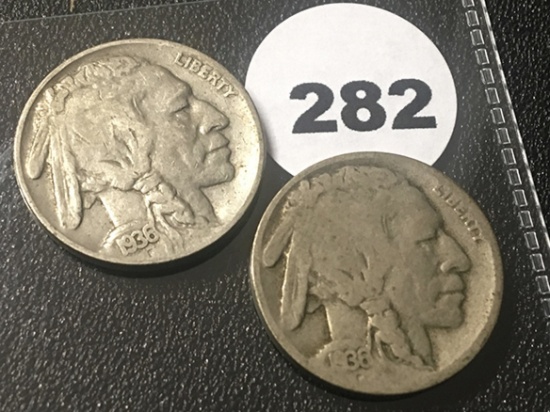 1936, 36-D Buffalo Nickel