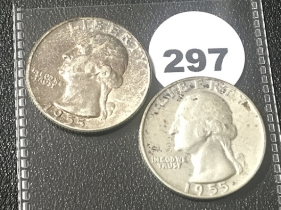 1955, 55-D Washington Quarters