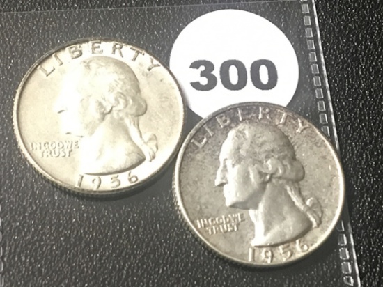 1956, 56-D Washington Quarters