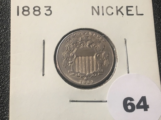1883 Shield Nickel, UNC