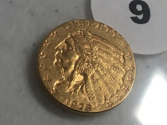 1928 $2 1/2 Gold Indian