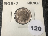 1938-D Buffalo Nickel, UNC