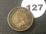 1863 Indian Cent, Full Liberty