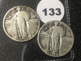 1928-D, 28-S Standing Liberty Quarters
