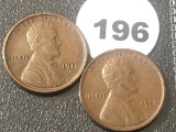 1911, 11-D Lincoln Cents