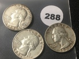 1953, 53-D, 53-S Washington Quarters