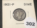 1921-P Mercury Dime