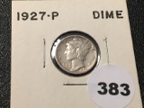 1927-P Mercury Dime