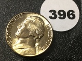 1943-D GEM Wartime Nickel, Toned