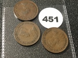 1928, 29, 31 Small Canadian Cents