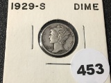 1929-S Mercury Dime