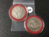 (2) 1 Troy Oz. Silver Rounds