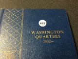 Partial Book 1932-64 Silver Washington Quarters (80 Total Coins)