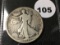 1916-D OBV Walking Liberty Half