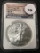 2021-P $1 Silver Eagle NGC MS70 Emergency Production Heraldic Eagle T-1