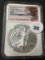 2021-D $1 Silver Eagle NGC MS70 Emergency Production Heraldic Eagle T-1