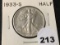1933-S Walking Liberty Half
