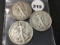 (3) 1934 Walking Liberty Half Dollars