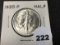 1935 Walking Liberty Half, BU