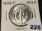 1935 Walking Liberty Half, BU