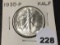 1935 Walking Liberty Half, BU