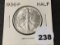 1936 Walking Liberty Half, UNC