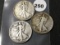 (3) 1937 Walking Liberty Half Dollars