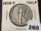 1938 Walking Liberty Half