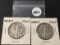 (2) 1938 Walking Liberty Half Dollars