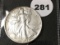 1940 Walking Liberty Half, AU