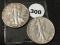 (2) 1941-S Walking Liberty Half