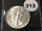 1942 Walking Liberty Half, AU