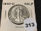 1942-D Walking Liberty Half, BU